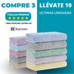 MEGA KIT con 10 Super Toallas de Baño - COMPRA 3 LLÉVATE 10 (VENTA DE LIQUIDACIÓN - ÚLTIMO DÍA)